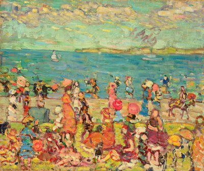 Scène de plage, c.1912-13 - Maurice Brazil Prendergast